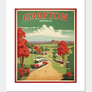 Grafton Australia Vintage Travel Poster Tourism Posters and Art